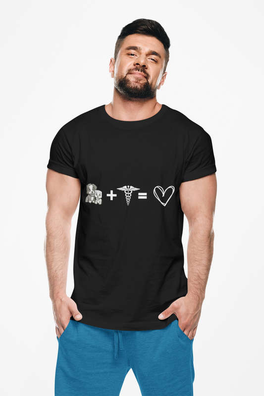 🐾 Healthcare Worker & Pet Lover T-Shirt – Unisex Heavy Cotton Tee | Heart & Paw Design